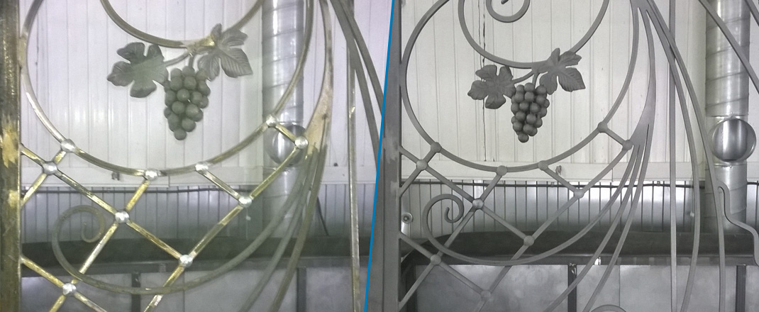 Чистка кованых изделий